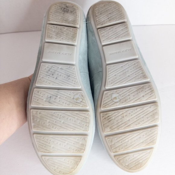 ALEX Marie Suede Mint Green Size 7.5 Padded Loafer EUC - Picture 5 of 7